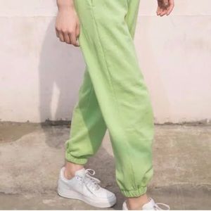 Brandy Melville Green Sweatpants